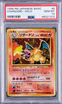 1996 Pokemon Japanese Basic #6 Charizard - Holo - PSA GEM MT 10